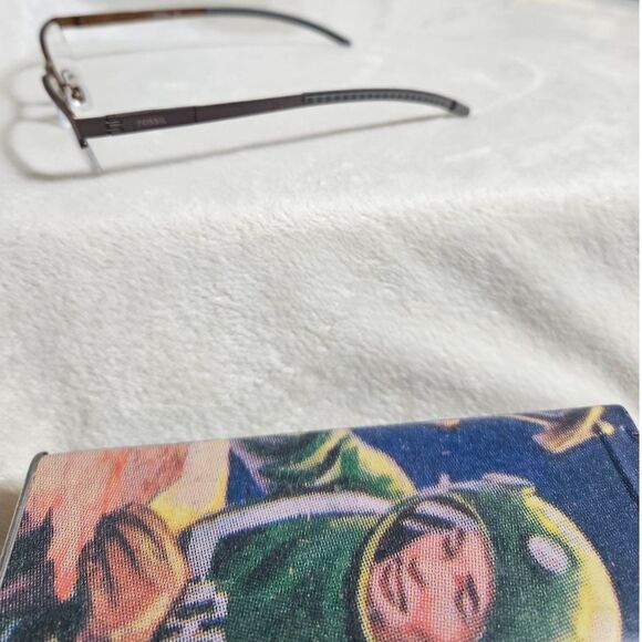 FOSSIL Carson Bronze Steel Half Rim Mens Eyeglasses Frame, 49 17 135, w/case - Picture 9 of 12